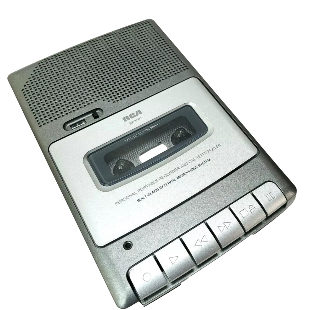 RCA Rp3503 shoebox Cassette Voice Recorder/Player